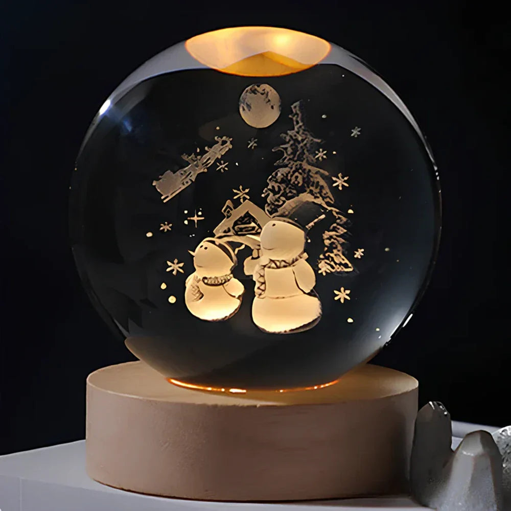 LED Planet Sphere Night Light USB Powered Ambient Lamp