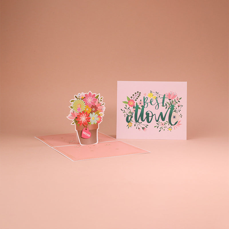 3D Floral Pop-Up Greeting Card – Mother's Day Gift