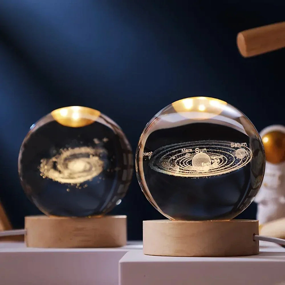 Glowing 3D Planet Light Ambient Space Night Lamp