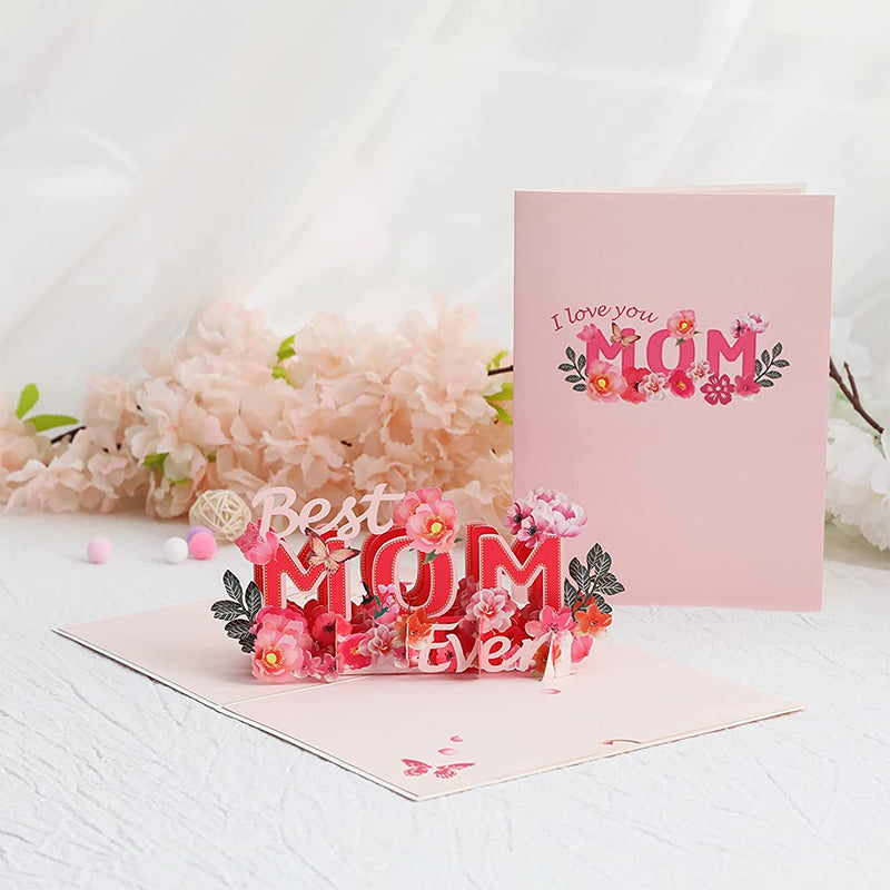 3D Floral Pop-Up Greeting Card – Mother's Day Gift