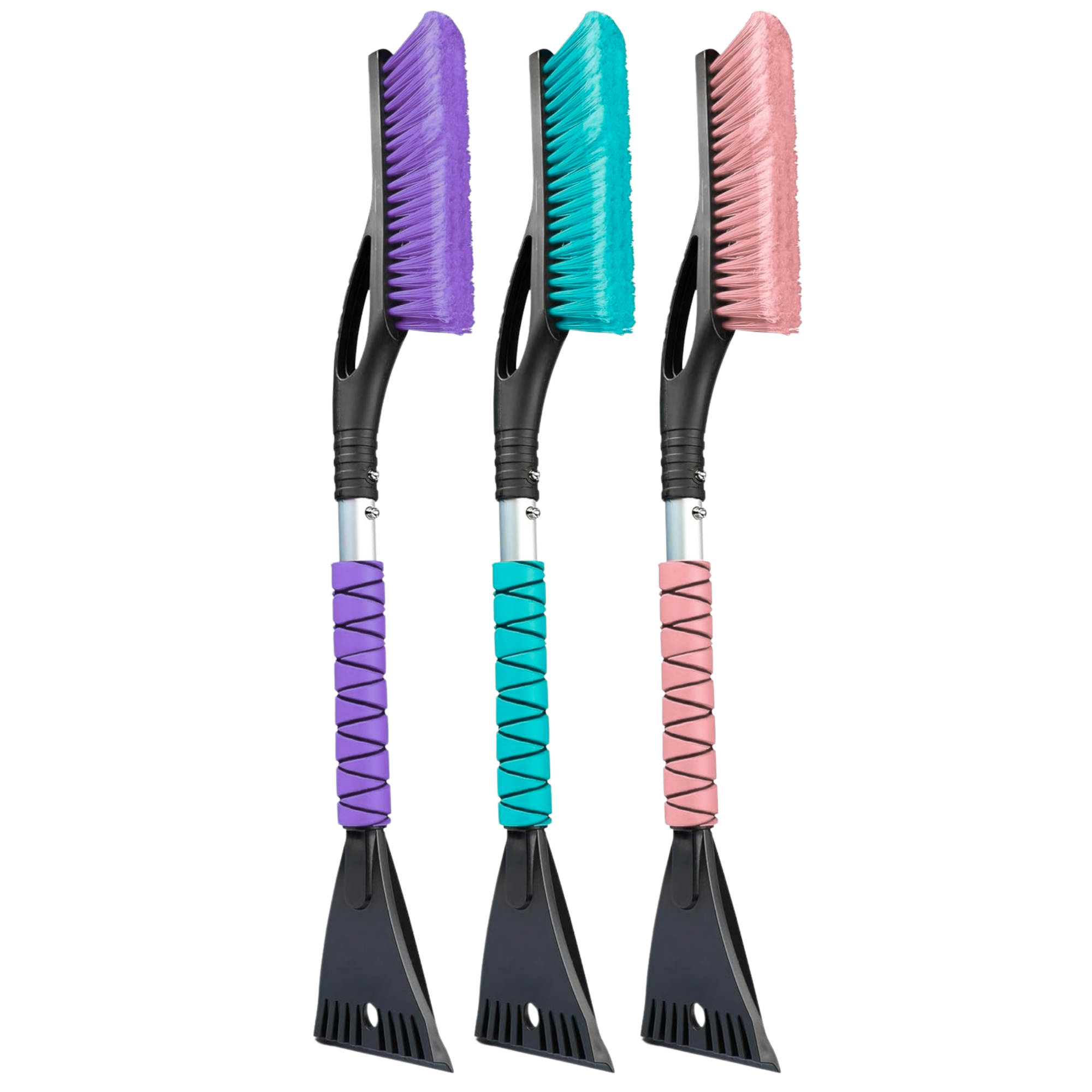 27 in Aluminum Ice Scraper and Snow Brush for Cars SUVs Trucks