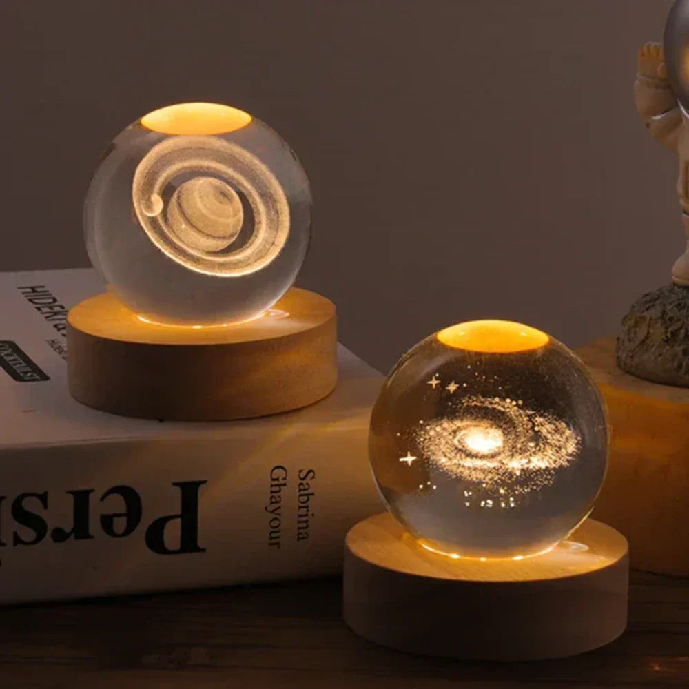 Glowing 3D Planet Light Ambient Space Night Lamp