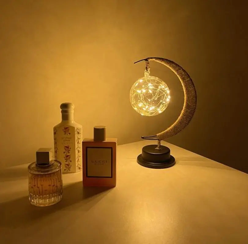 Moon Shaped Table Lamp Soft Ambient LED Decorative Light