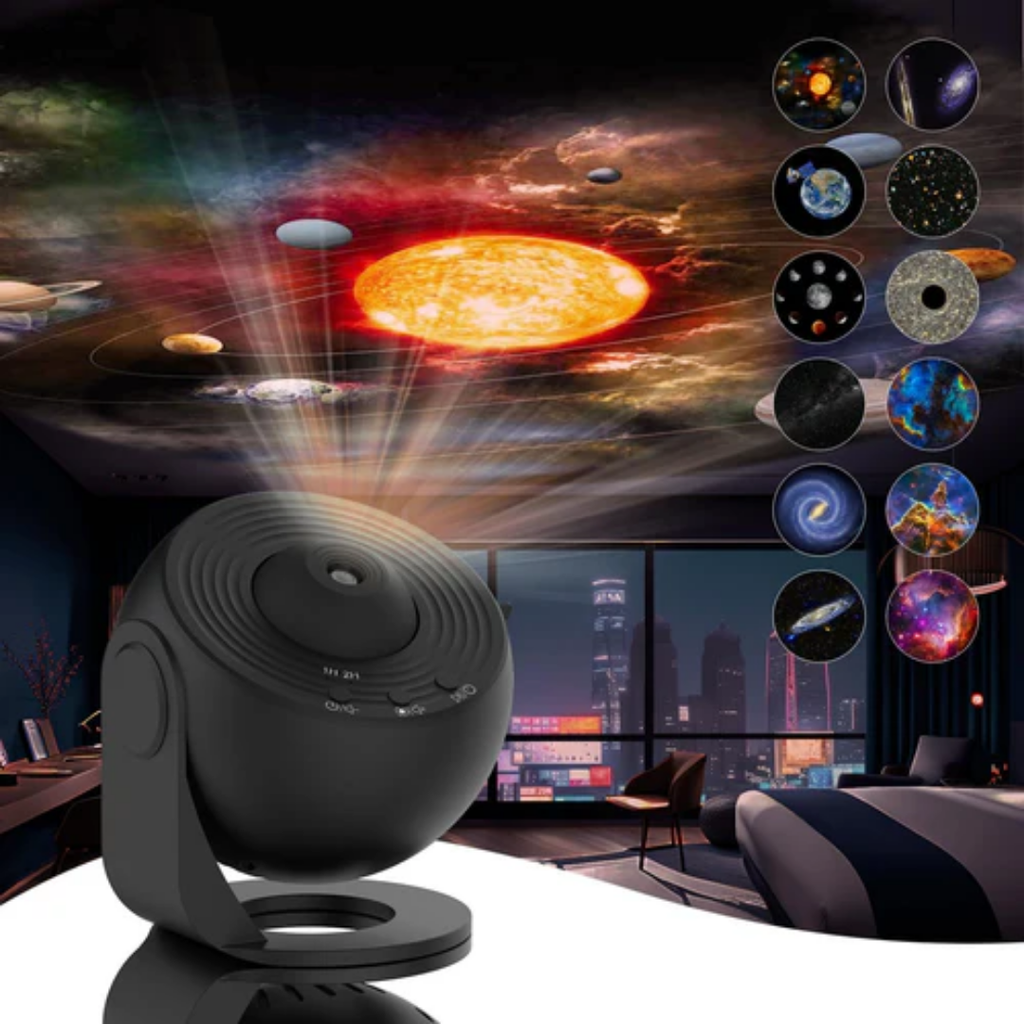 Galaxy Star Projector Light with 360° Rotation and HD Projection
