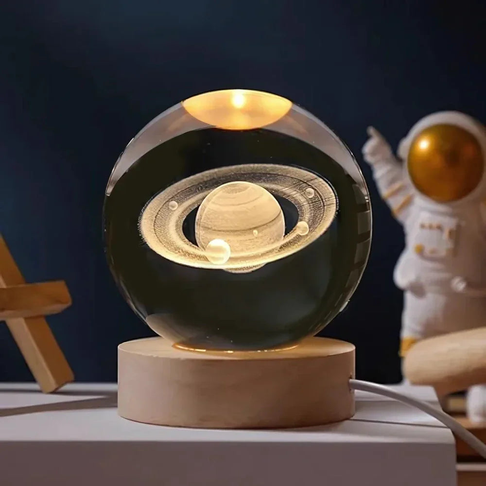 Glowing 3D Planet Light Ambient Space Night Lamp