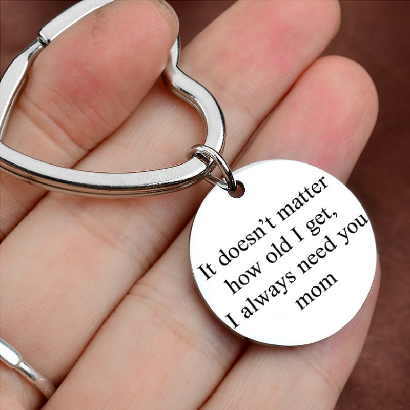 Mother’s Day Gift Keychain for Mum with Engraved Message