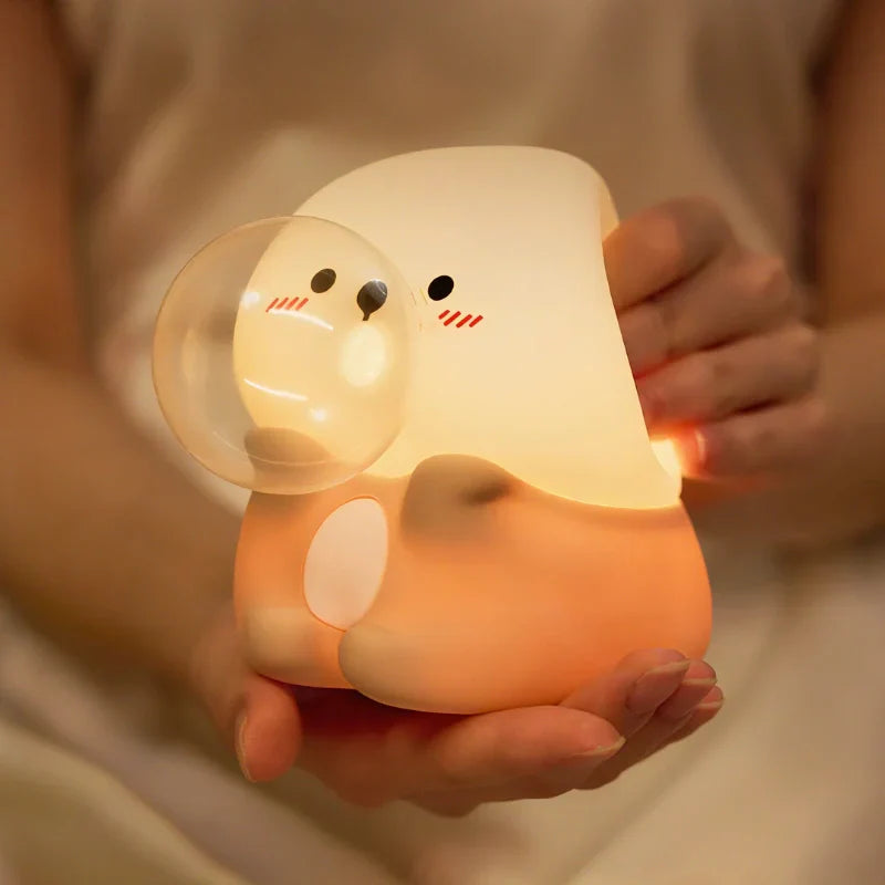 Touch Control Character Table Lamp Rechargeable Bedside Light