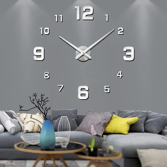 Decorative Wall Clock Silent Analog Wall Mounted Design