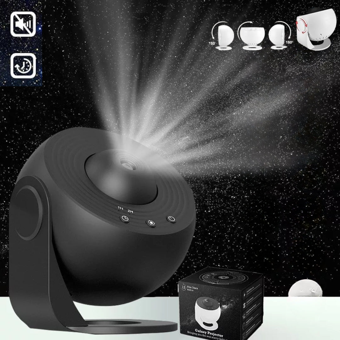 Galaxy Star Projector Light with 360° Rotation and HD Projection