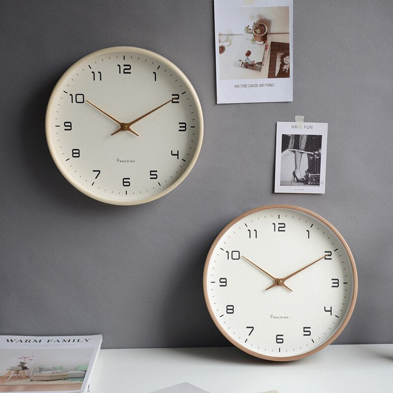 Scandinavian Style Wall Clock Simple Design with Silent Operation