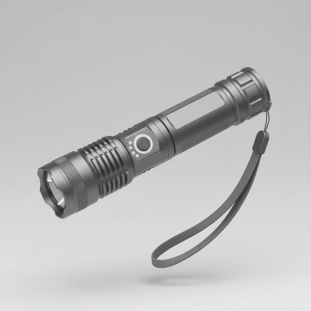 Rechargeable High-Lumen LED Torch with Focus Zoom