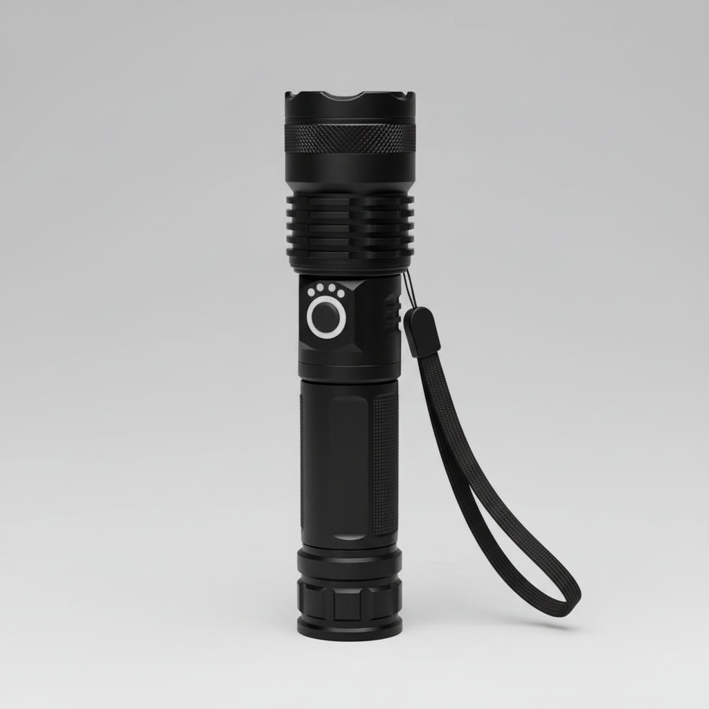 Rechargeable High-Lumen LED Torch with Focus Zoom