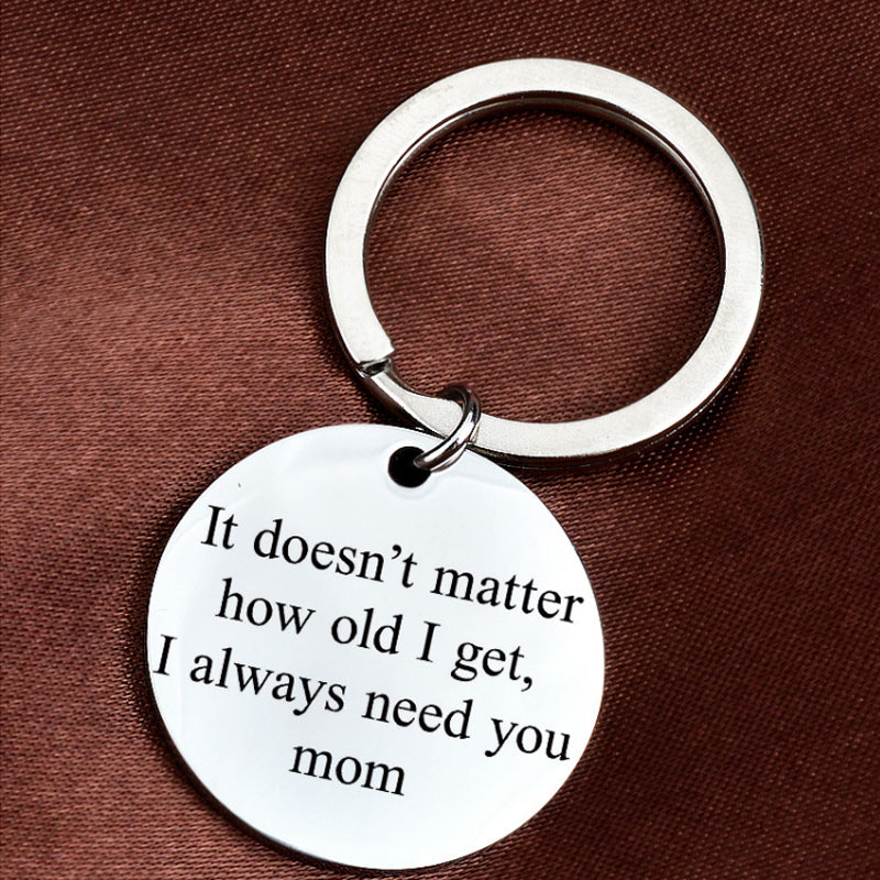 Mother’s Day Gift Keychain for Mum with Engraved Message