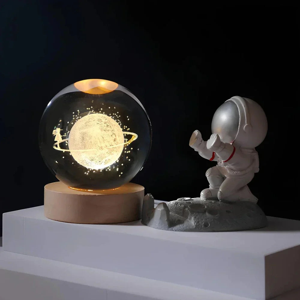 Glowing 3D Planet Light Ambient Space Night Lamp