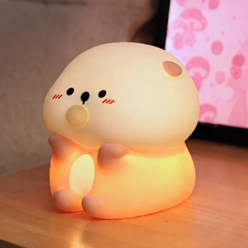 Touch Control Character Table Lamp Rechargeable Bedside Light
