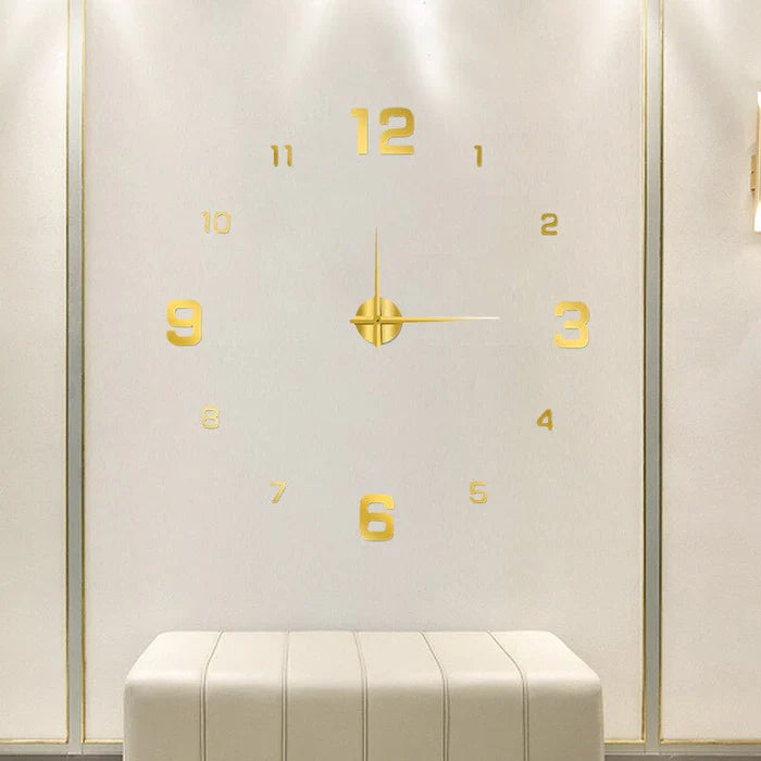 Decorative Wall Clock Silent Analog Wall Mounted Design