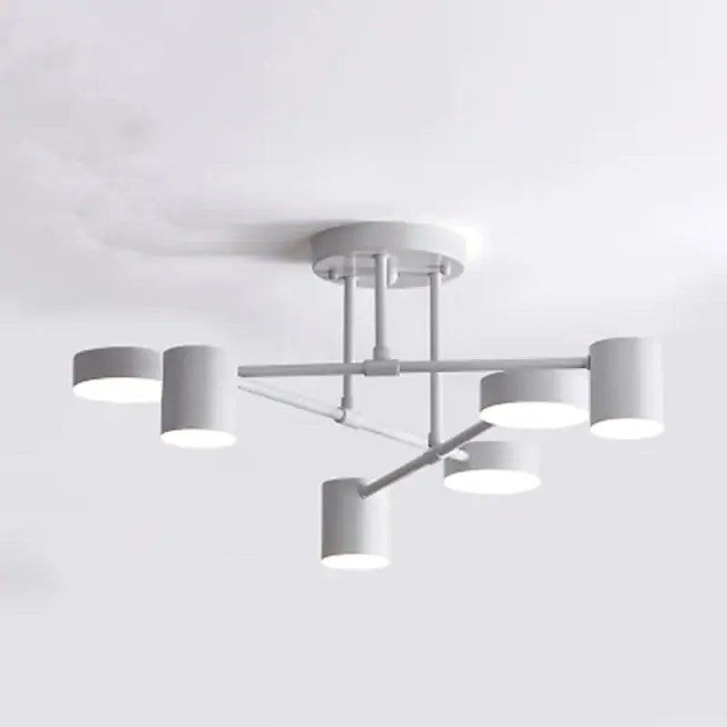 Geometric 6-Light Ceiling Light Adjustable Lighting for Living Rooms