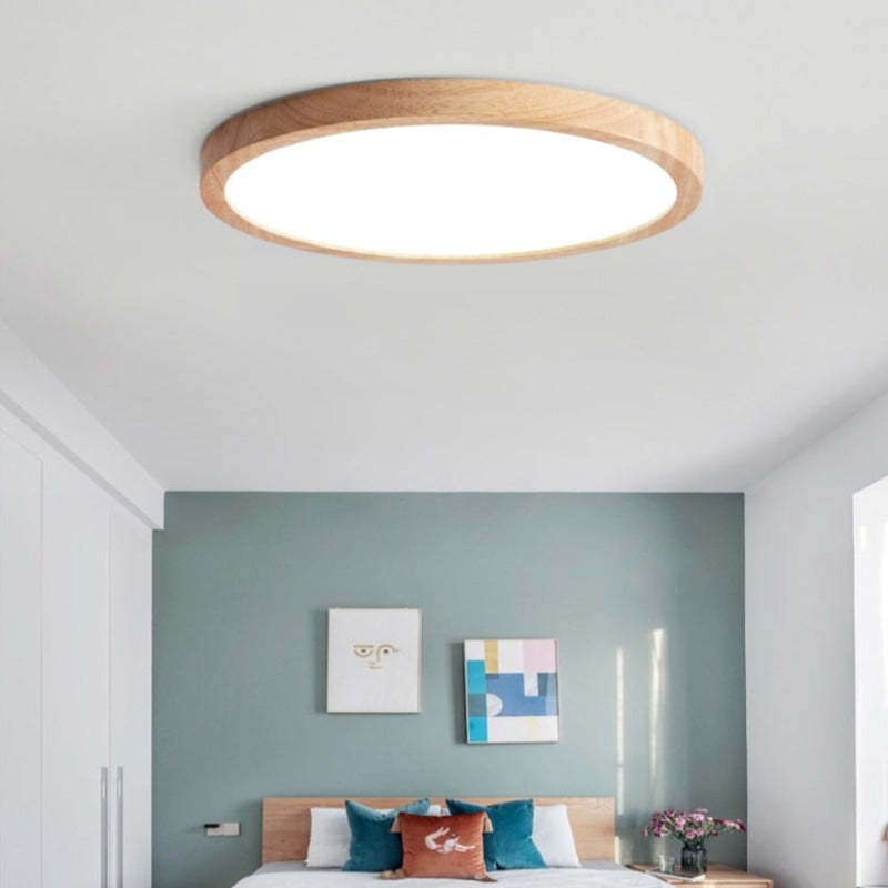 Round Ceiling Light Modern Flush Fit for Living Spaces