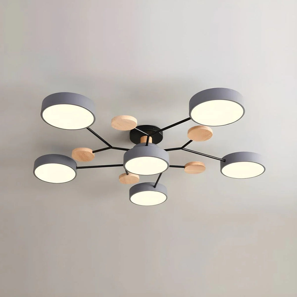 Modern LED Flush Ceiling Light Multi-Light Indoor Lighting Fixture