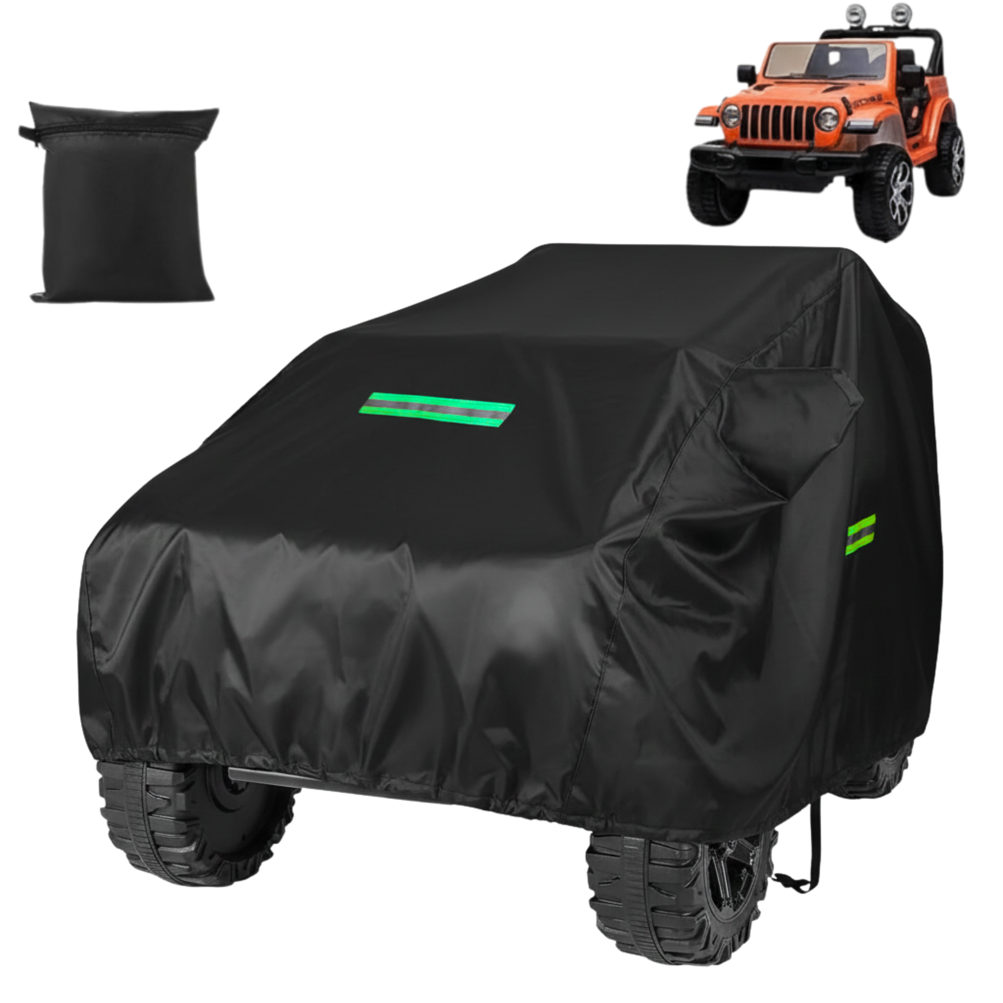 420D Water-Resistant Kids Vehicle Cover with Reflective Strips
