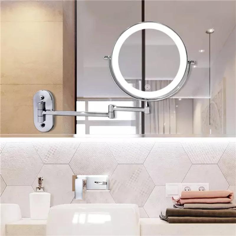 Rechargeable LED Vanity Mirror with Adjustable Light