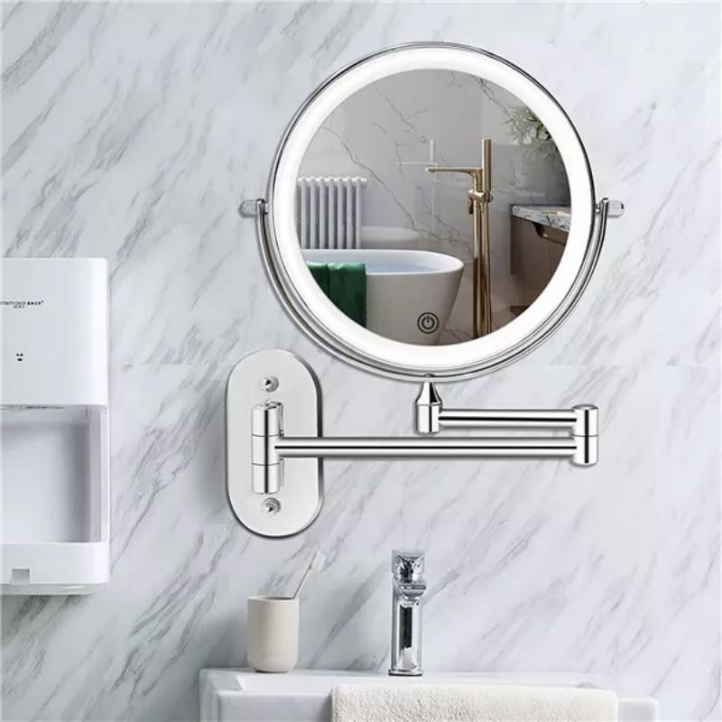 Rechargeable LED Vanity Mirror with Adjustable Light