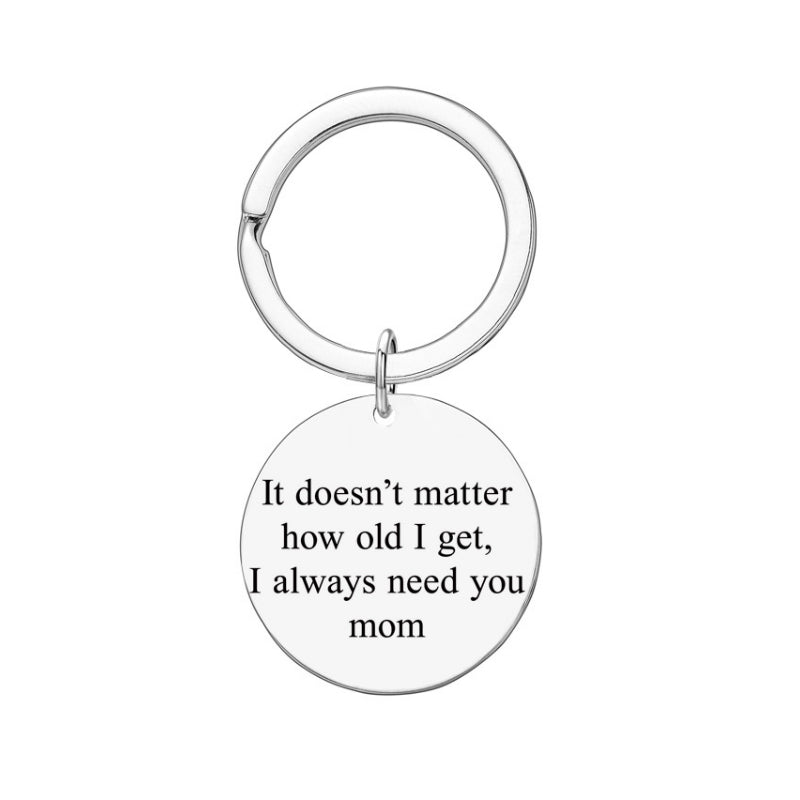 Mother’s Day Gift Keychain for Mum with Engraved Message