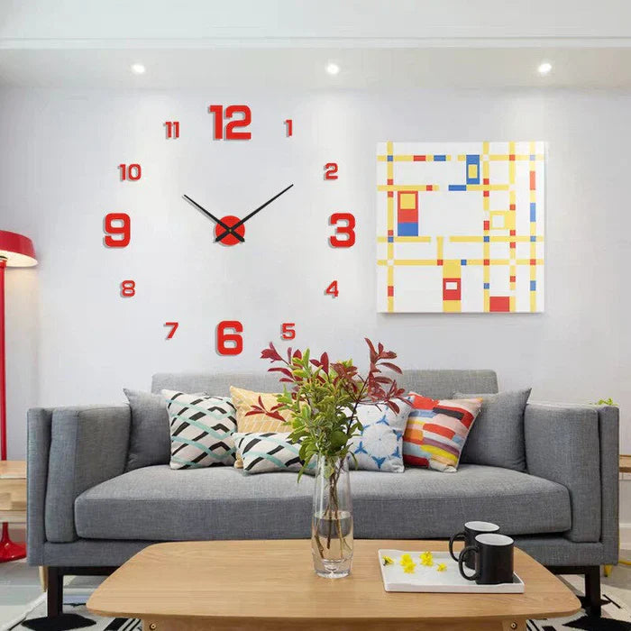 Decorative Wall Clock Silent Analog Wall Mounted Design