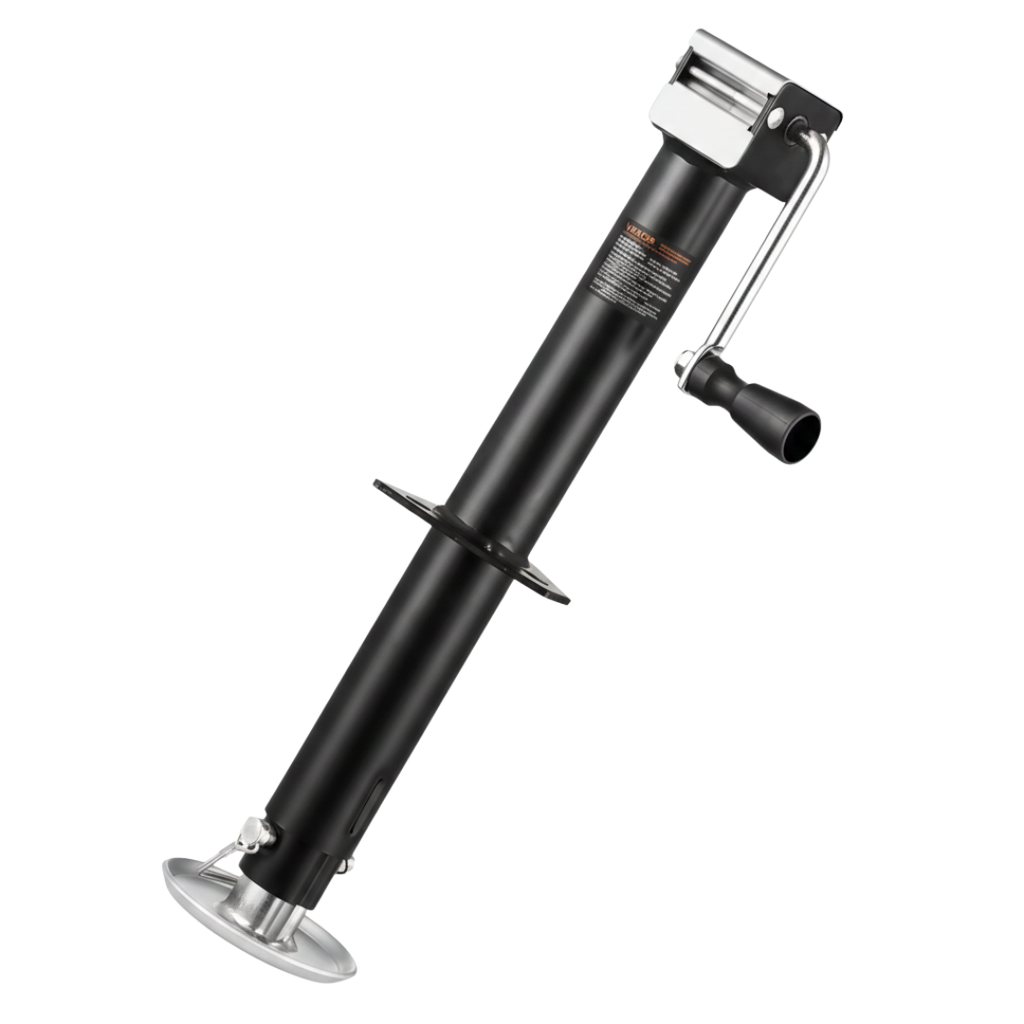 5000 lb A-Frame Trailer Jack, 15 in Travel, Adjustable Drop Leg