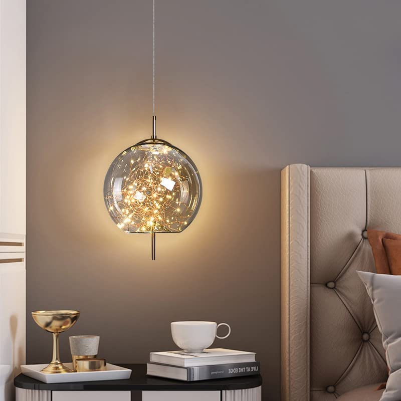 Modern LED Pendant Light Decorative Glass Indoor Ceiling Lighting