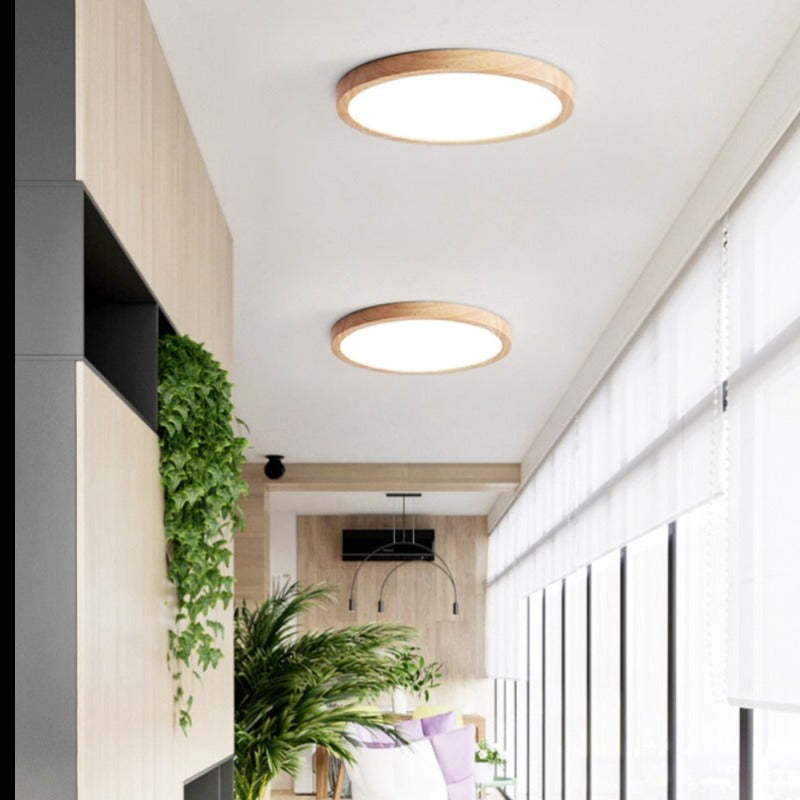 Round Ceiling Light Modern Flush Fit for Living Spaces