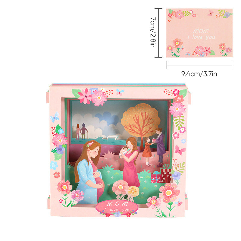 3D Floral Pop-Up Greeting Card – Mother's Day Gift