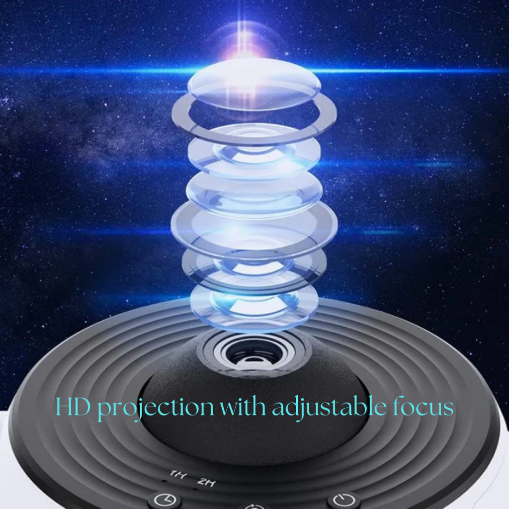 Galaxy Star Projector Light with 360° Rotation and HD Projection