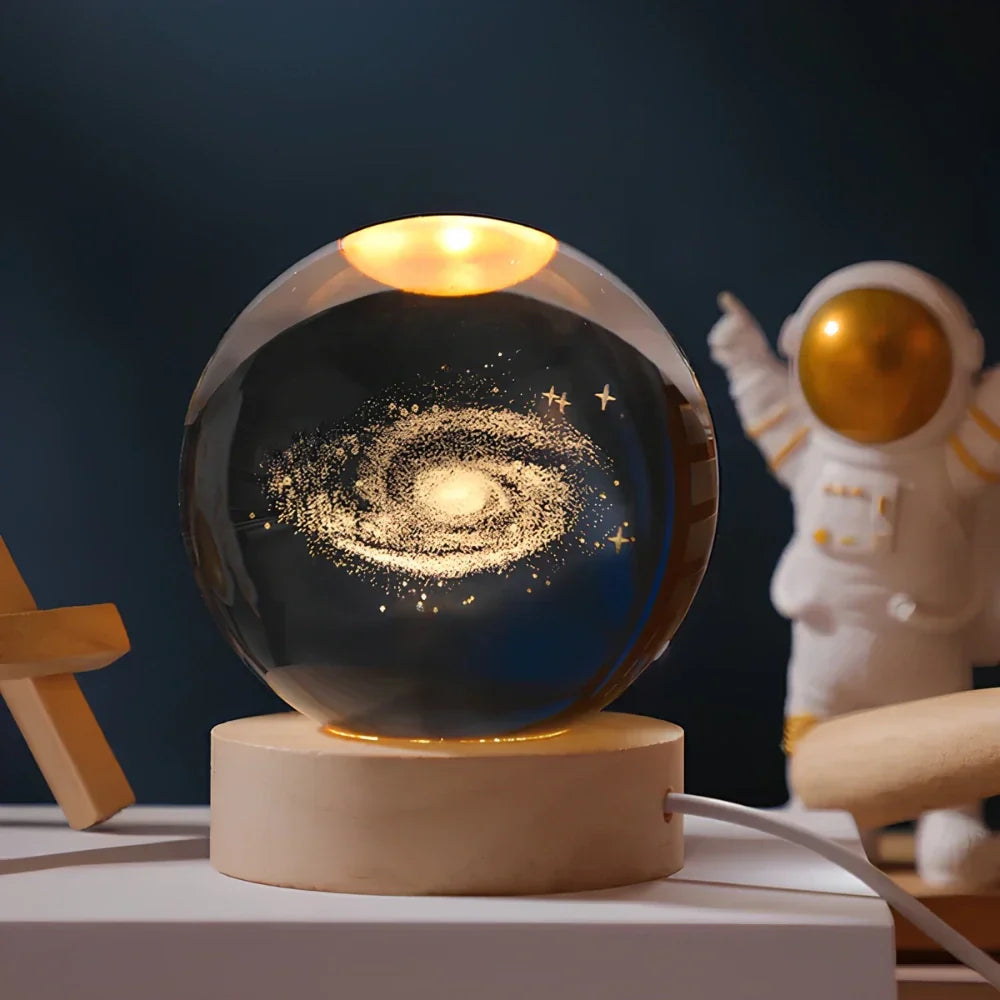 Glowing 3D Planet Light Ambient Space Night Lamp
