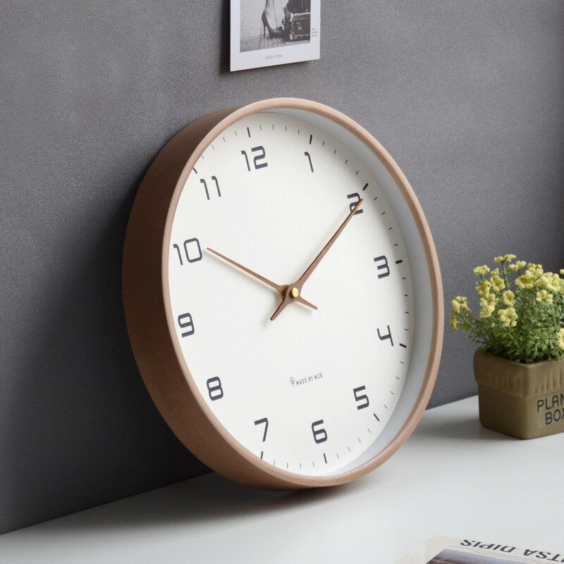 Scandinavian Style Wall Clock Simple Design with Silent Operation