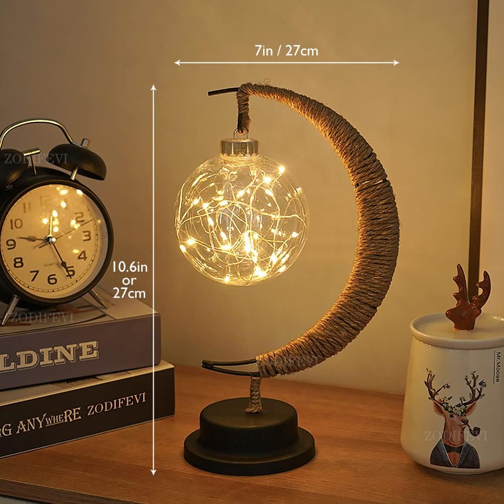Moon Shaped Table Lamp Soft Ambient LED Decorative Light