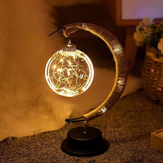Moon Shaped Table Lamp Soft Ambient LED Decorative Light