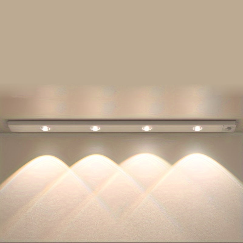LED Motion Sensor Strip Light Wireless Rechargeable Cabinet Lighting