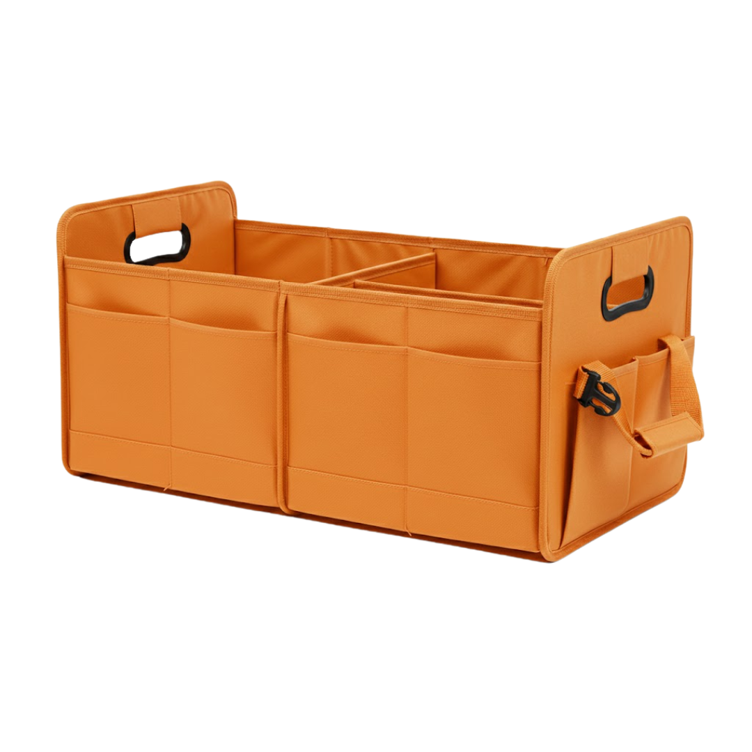 70L Car Trunk Organizer Collapsible Cargo Storage Bin with Pockets