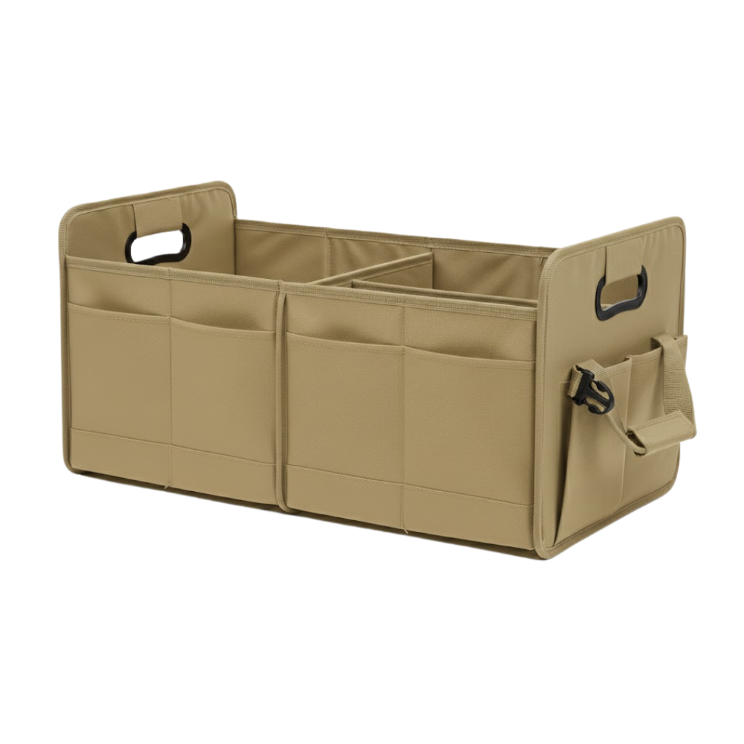 70L Car Trunk Organizer Collapsible Cargo Storage Bin with Pockets