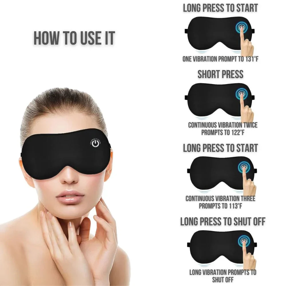 Cordless Heated Eye Mask with Multi-Level Heat Control