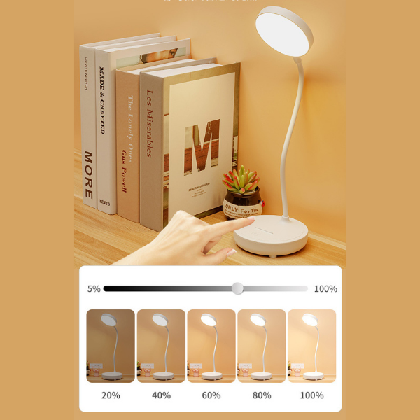 Adjustable LED Desk Lamp Touch Control & Flexible Neck
