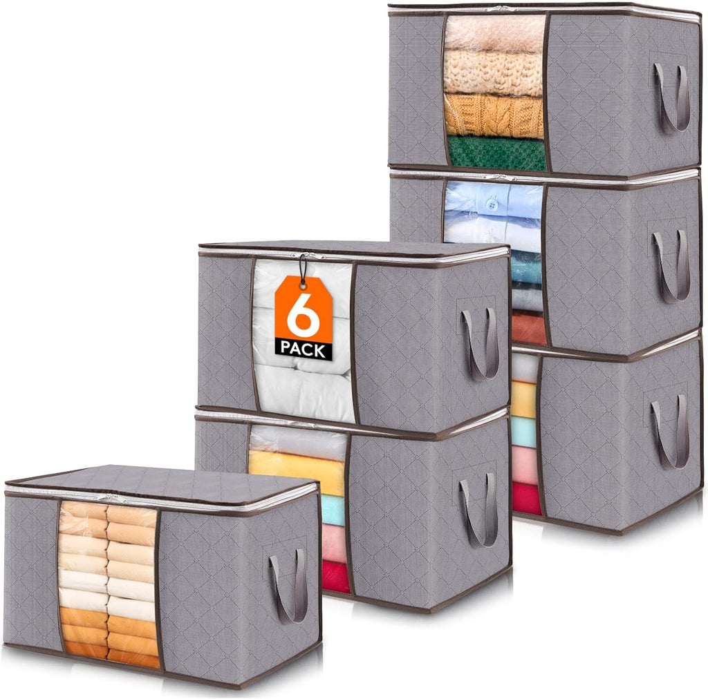 Foldable Clothes Organizers Boxes Zip Closure Storage Solution