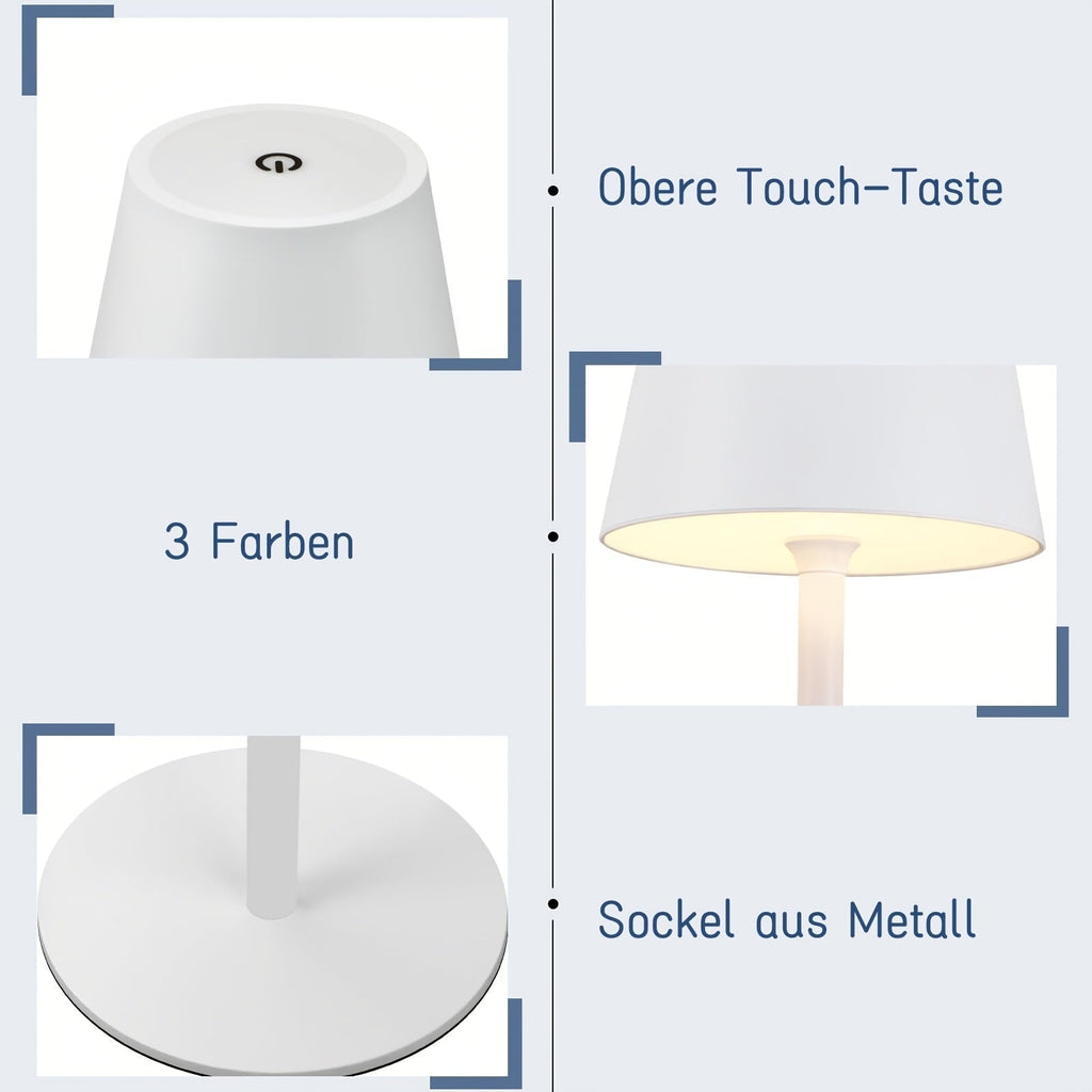 Rechargeable Touch Control LED Table Lamp for Ambient Lighting