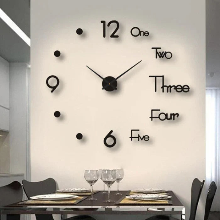 Decorative Wall Clock Silent Analog Wall Mounted Design