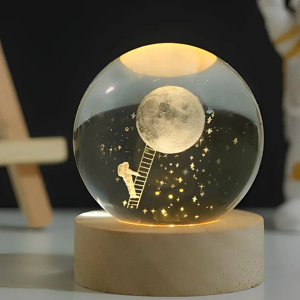 Glowing 3D Planet Light Ambient Space Night Lamp