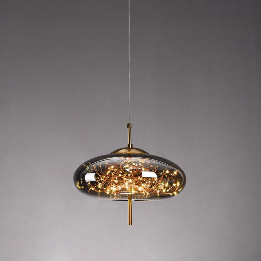 Modern LED Pendant Light Decorative Glass Indoor Ceiling Lighting