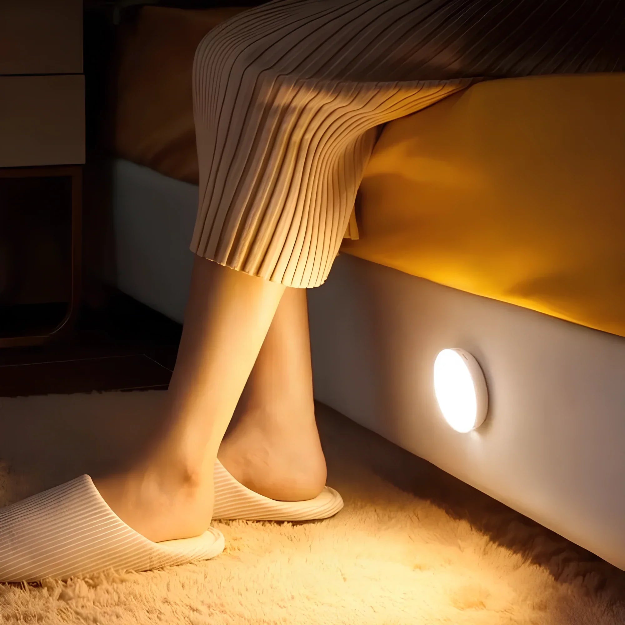 Automatic Motion Sensor Light Compact Indoor Illumination