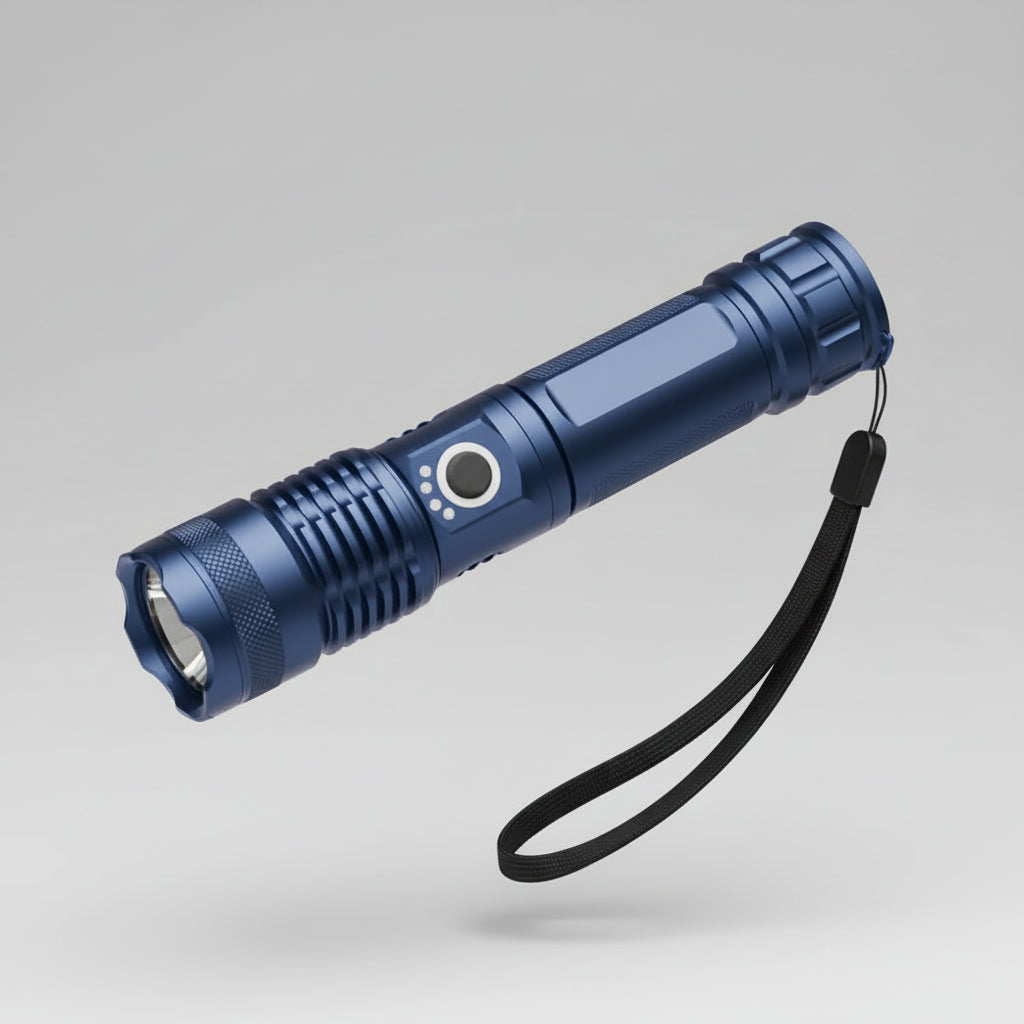 Rechargeable High-Lumen LED Torch with Focus Zoom