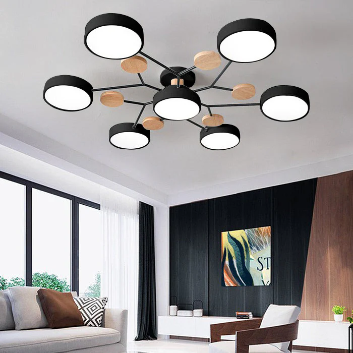 Modern LED Flush Ceiling Light Multi-Light Indoor Lighting Fixture